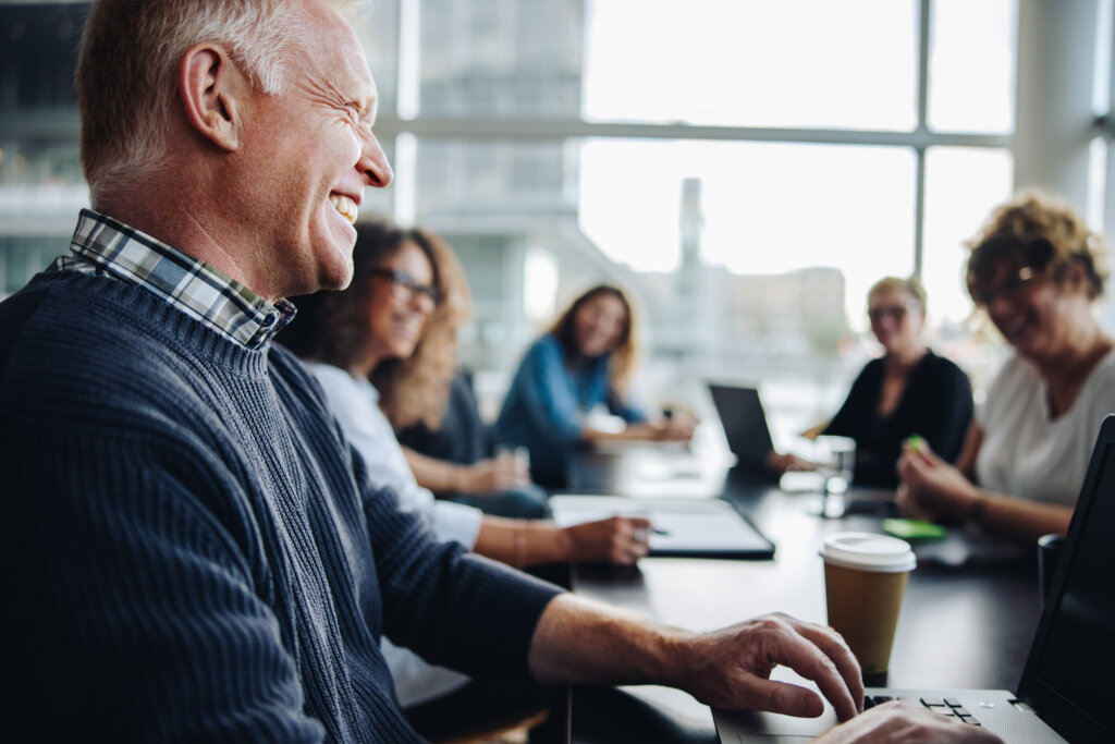 A team of CIT advisors meets to discuss financial strategy